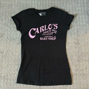 Carlo’s Bake Shop black and pink graphic tee